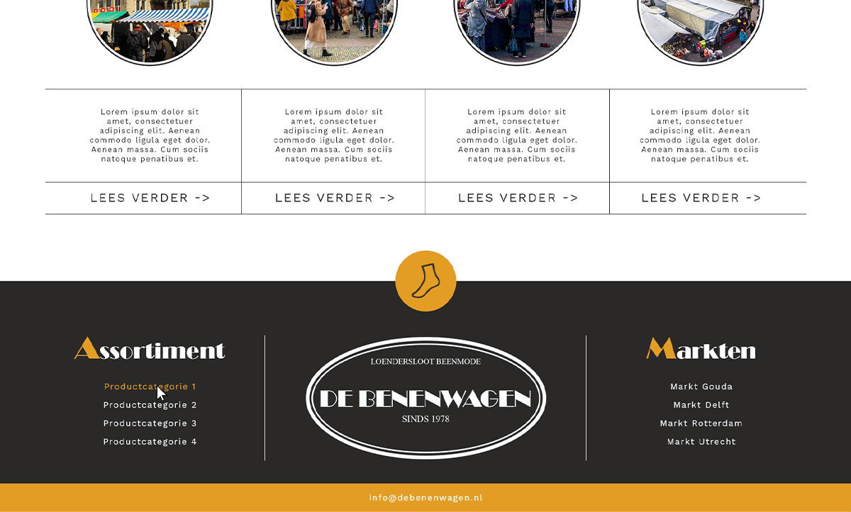 screenshot website De Benenwagen