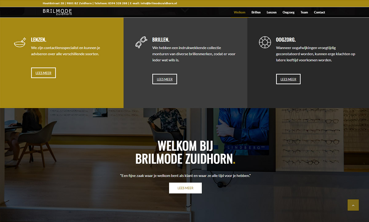 screenshot website Brilmode Zuidhorn opticien-screenshot-1