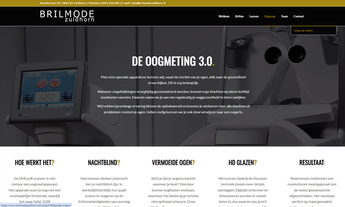 screenshot website Brilmode Zuidhorn brilmode-zuidhorn-screenshot-9