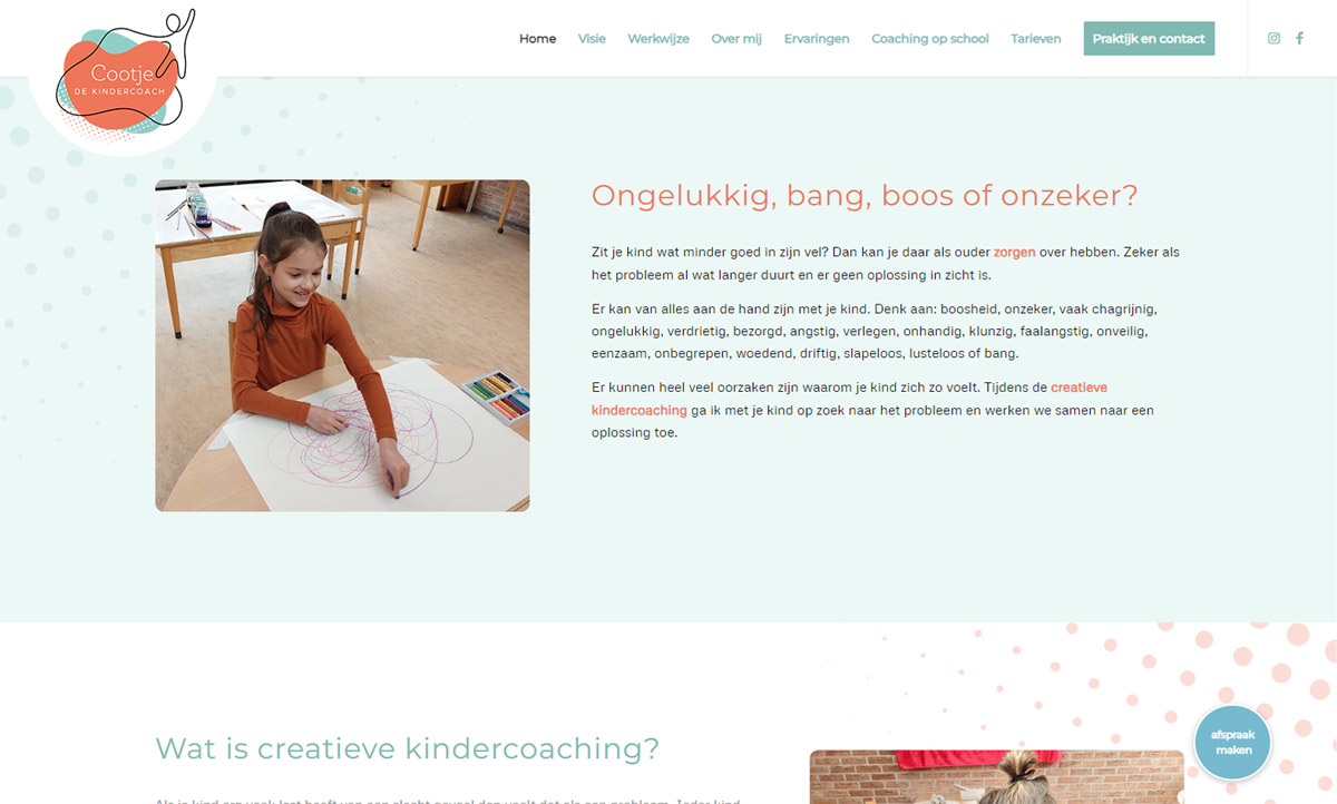 screenshot website Cootje de Kindercoach cootje-de-kindercoach-screenshot-3