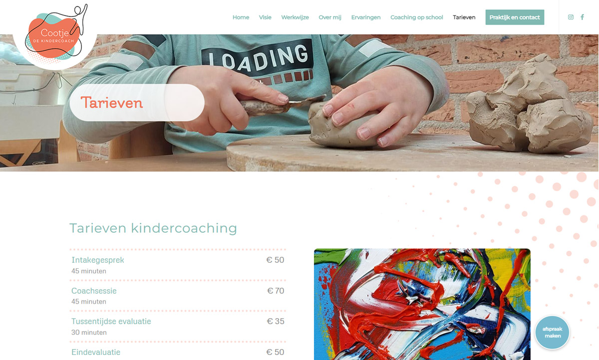 screenshot website Cootje de Kindercoach cootje-de-kindercoach-screenshot-8
