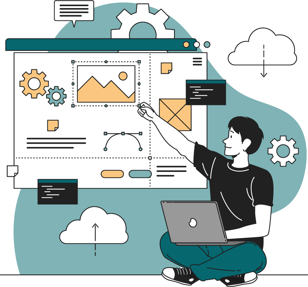 Hallo ik ben Maarten, ik maak websites. iemand die een website ontwerpt en bouwt