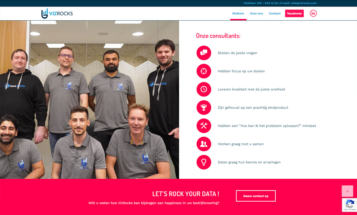 screenshot website VizRocks