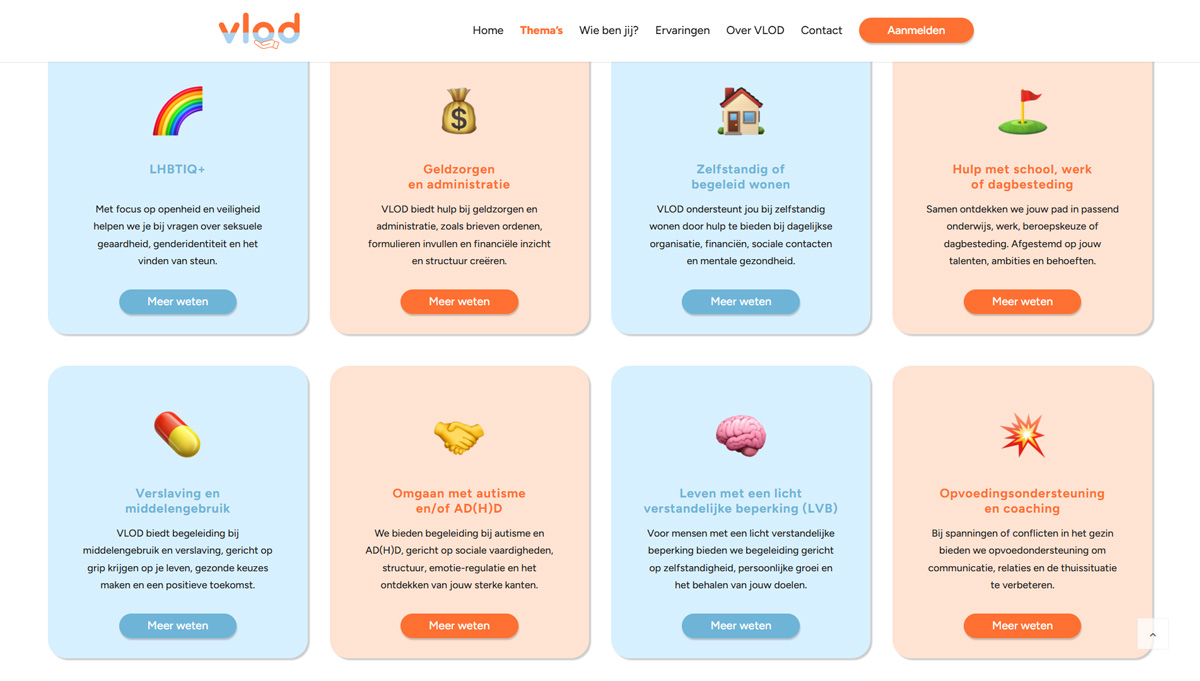 screenshot website VLOD
